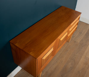 Retro Teak 1960s Stonehill Stateroom Sideboard On Sled Legs