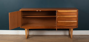 Retro Teak 1960s Stonehill Stateroom Sideboard On Sled Legs