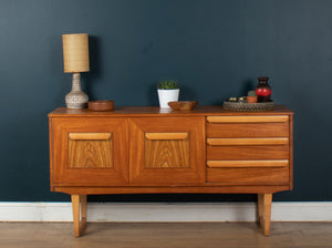 Retro Teak 1960s Stonehill Stateroom Sideboard On Sled Legs