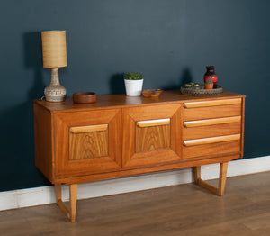 Retro Teak 1960s Stonehill Stateroom Sideboard On Sled Legs