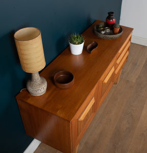 Retro Teak 1960s Stonehill Stateroom Sideboard On Sled Legs