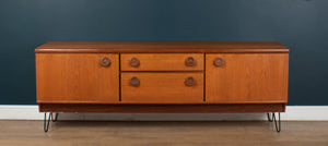 Retro Teak 1960s Portwood Teak Sideboard On Hair Pin Legs