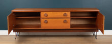 Load image into Gallery viewer, Retro Teak 1960s Portwood Teak Sideboard On Hair Pin Legs