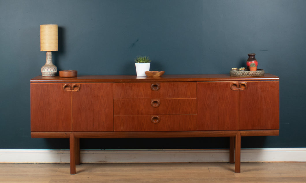 Retro Teak 1960s Mcintosh Long Sideboard With Bar