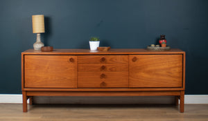 Retro Teak 1960s Danish Style Long Sideboard