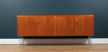 Load image into Gallery viewer, Long Restored Teak Retro 1960s G Plan Fresco Sideboard On Hairpin Legs