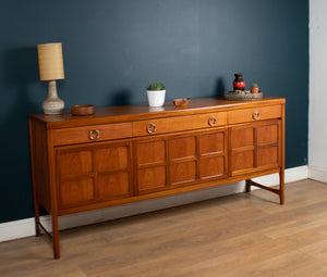 Retro Teak 1960s Nathan Squares Mid Century Sideboard