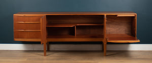 Retro 1960s Restored Long Teak Mcintosh Torpedo Sideboard