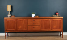 Load image into Gallery viewer, Retro Teak 1960s Nathan Squares Long Mid Century Sideboard