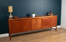 Load image into Gallery viewer, Retro Teak 1960s Nathan Squares Long Mid Century Sideboard