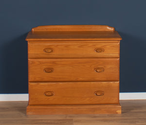 Vintage Jentique Solid Ash Chest Of Drawers (Pair Available)