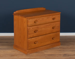 Vintage Jentique Solid Ash Chest Of Drawers (Pair Available)