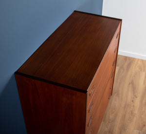 Retro Teak 1960s Danish Mid Century Chest Of Drawers