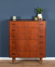 Load image into Gallery viewer, Retro Teak 1960s Danish Mid Century Chest Of Drawers