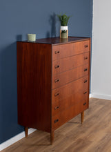 Load image into Gallery viewer, Retro Teak 1960s Danish Mid Century Chest Of Drawers