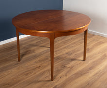 Load image into Gallery viewer, Retro 1960s Teak Round Dining Table &amp; Four Space Saving Chairs By Nathan