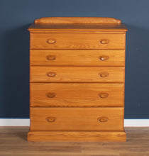 Load image into Gallery viewer, Vintage Solid Ash Jentique Tall Chest Of Drawers