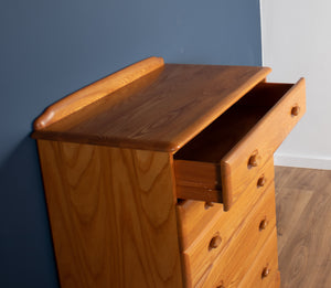 Vintage Solid Ash Jentique Tall Chest Of Drawers