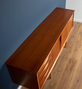 Retro 1960s Teak Jentique Mid Century Sideboard With Folded Handles