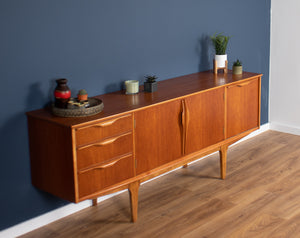 Retro 1960s Teak Jentique Mid Century Sideboard With Folded Handles