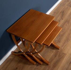 Retro Teak 1960s Nathan Nest Of Three Side Coffee Tables