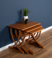 Load image into Gallery viewer, Retro Teak 1960s Nathan Nest Of Three Side Coffee Tables