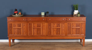 Retro Teak 1960s Mid Century Long Sideboard By Brutality