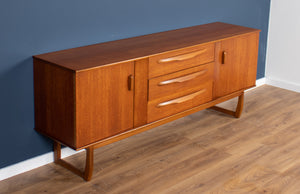 Retro Teak 1960s Sideboard With Sleigh Legs