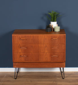 Retro 1960s Teak G Plan Fresco Chest Of Drawers Hairpin Legs By Victor Wilkins