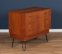 Load image into Gallery viewer, Retro 1960s Teak G Plan Fresco Chest Of Drawers Hairpin Legs By Victor Wilkins