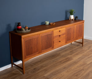 Retro Teak 1960s  Mid Century Nathan Squares Long Sideboard