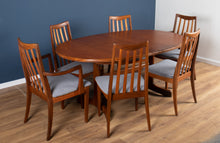 Load image into Gallery viewer, Retro Teak 1960s Mid Century Dining Table &amp; 6 Chairs By G Plan Victor Wilkins