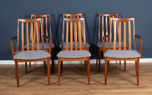 Retro Teak 1960s Mid Century Dining Table & 6 Chairs By G Plan Victor Wilkins