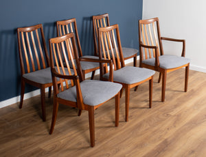 Retro Teak 1960s Mid Century Dining Table & 6 Chairs By G Plan Victor Wilkins