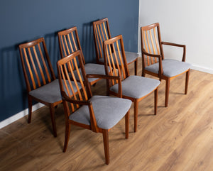 Retro Teak 1960s Mid Century Dining Table & 6 Chairs By G Plan Victor Wilkins