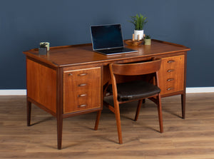 Retro Teak Desk by Svend Aage Madsen for HP Hansen, Made In Denmark, 1960s