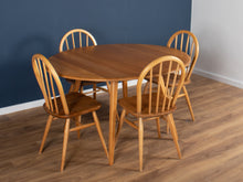 Load image into Gallery viewer, Blonde Ercol 384 Windsor Drop Leaf Table And Four 4 Model 400 Kitchen Chairs