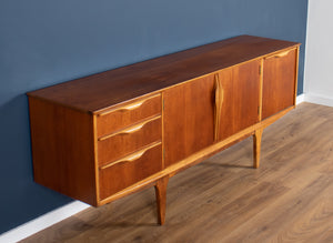 Retro Teak 1960s Jentique Mid Century Sideboard With Folded Handles