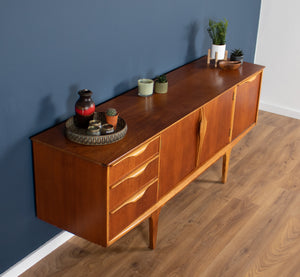 Retro Teak 1960s Jentique Mid Century Sideboard With Folded Handles