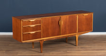 Load image into Gallery viewer, Retro Teak 1960s Jentique Mid Century Sideboard With Folded Handles