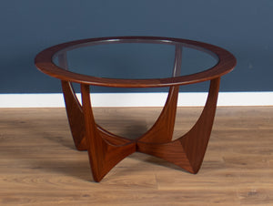 Retro Teak Round 'Astro' 'Fresco' Coffee Table By Victor Wilkins For G Plan