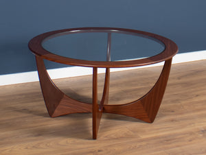 Retro Teak Round 'Astro' 'Fresco' Coffee Table By Victor Wilkins For G Plan