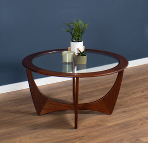 Retro Teak Round 'Astro' 'Fresco' Coffee Table By Victor